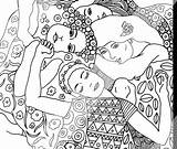 Klimt Coloring Pages Gustav Adults Il Colouring Adult Choose Board sketch template