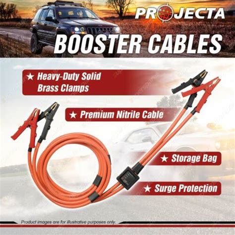 projecta premium heavy duty nitrile booster cable  amp  length ebay