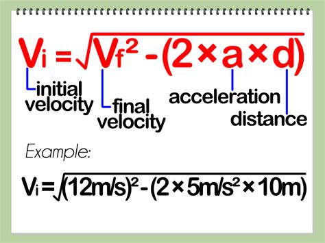 ways  find initial velocity wikihow