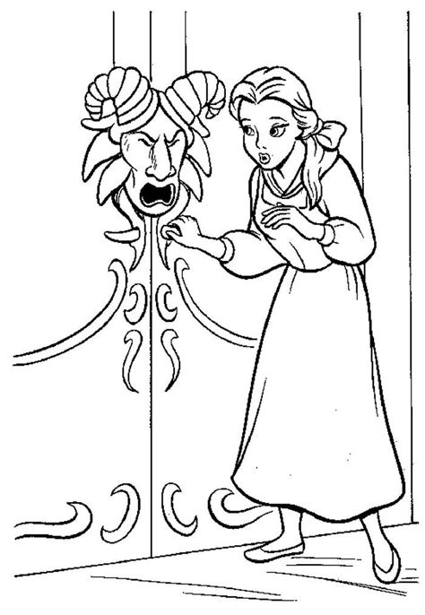 printable beauty   beast coloring pages disney coloring
