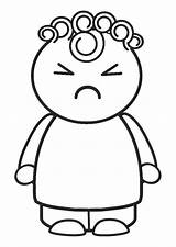 Coloring Angry Think Pages Edupics sketch template