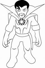 Strange Dr Coloring Pages Doctor Printable Smiling Cartoon Super Squad Hero Show Categories Marvel Popular Coloringpages101 sketch template