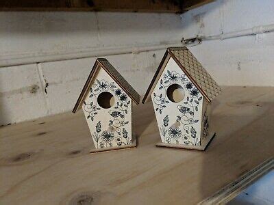 small black   white birdhouses wooden bird house decor ebay