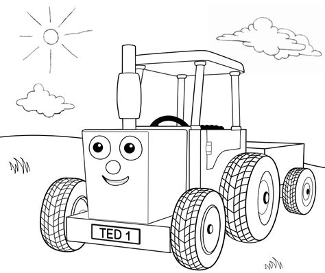 tractor ted colouring pages page sketch coloring page  xxx hot girl
