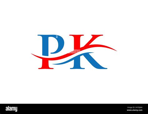 pk logo monogram letter pk logo design vector pk letter logo design