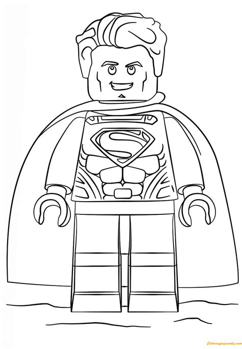 lego super heroes superman coloring page  coloring pages