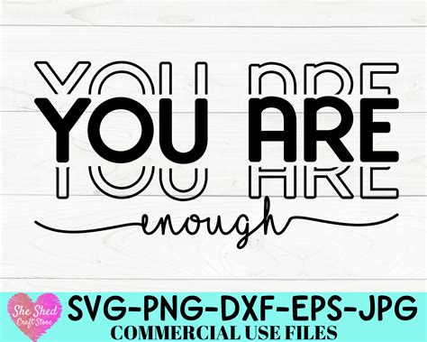 svg png dxf eps inspirational svg positive quote svg  shed craft store