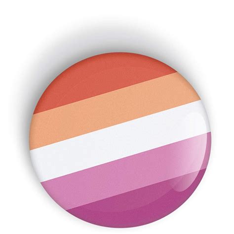 Lesbian Pride Flag Pin Badge Button Fridge Magnet Or Clothes Magnet
