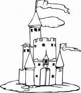 Castle Flag Coloring Pages Popular sketch template