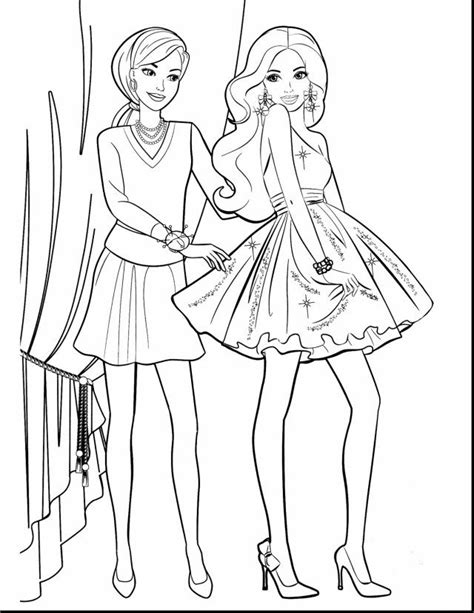 inspired picture  barbie printable coloring pages