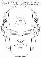 Colorare Maschera Maschere Supereroi Bambini Disegni Masken Capitan Pianetabambini Marvel Mascara Carnevale Mascaras Vorlagen Herois Karneval Selber Heroi Dei Kinder sketch template