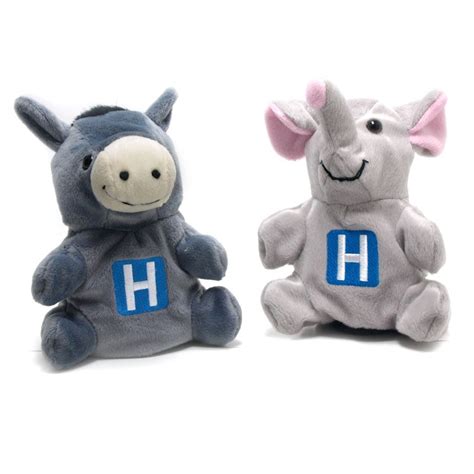 custom elephant donkey puppet  artistic toy promotions