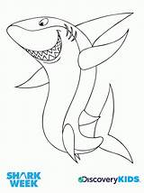 Shark Coloring Kids Pages Megalodon Happy Sharks Discovery Whale Color Week Clark Activities Drawing Clipart Colouring Preschoolers Crafts Bruce Monsters sketch template