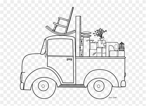 printable  blue truck coloring pages