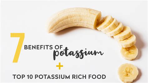 7 health benefits of potassium top 10 potassium rich