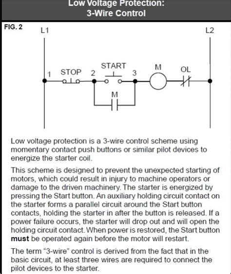 start stop push button wiring