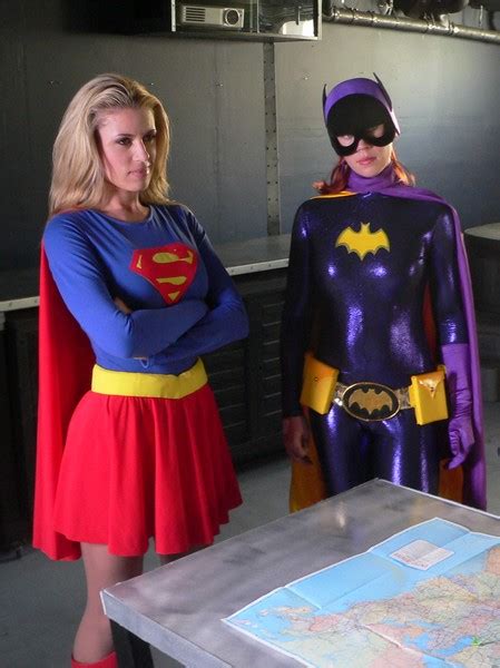 Justice League Supergirl And Batgirl By Downtowndave On