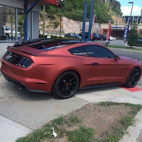 kikcarswithoutlimits  instagram red aluminum mustang  pic atillmaticwraps