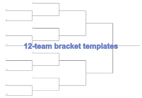 printable  team single elimination bracket