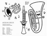 Pages Clarinet Bestcoloringpagesforkids sketch template