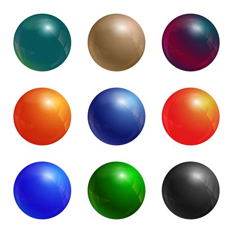 color balls set  vector art  vecteezy