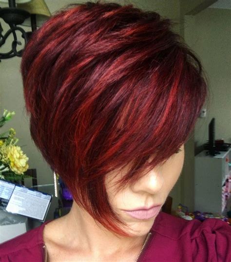 20 inspirations short haircuts with red color