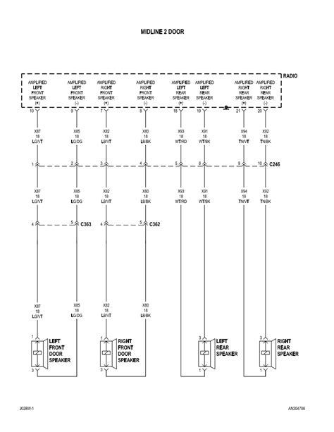 dakota radio wiring diagram