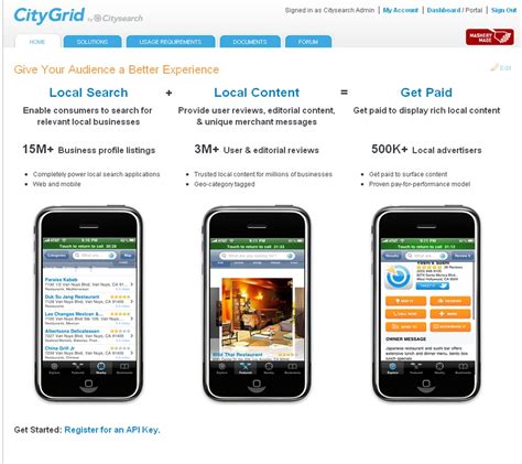 citysearch unleashes citygrid  massive local advertising  content