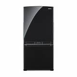 Pictures of Black Bottom Freezer Refrigerators