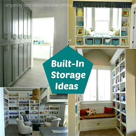 built  storage ideas organize  decorate