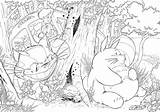 Coloring Totoro Pages Printable Ghibli Studio Colouring Sheets Book Anime Miyazaki Adult Neighbor Colorine Books Ponyo 2458 Choose Board Popular sketch template