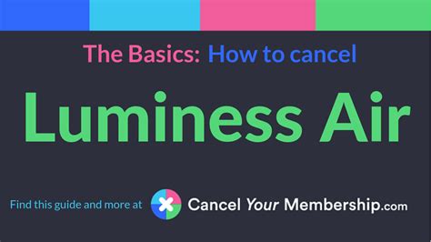 luminess air cancel  membership