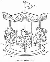 Coloring Round Merry Go Pages Care Bears sketch template