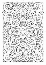 Coloring Adult Pages Printable Abstract sketch template