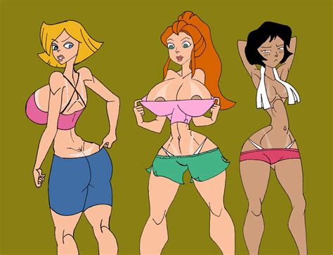 Rule 34 3girls Alex Totally Spies Areola Slip Arms