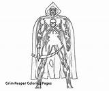 Reaper Grim Pages Coloring Halloween Face Getcolorings Print Getdrawings sketch template