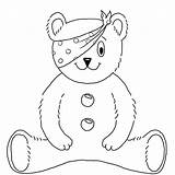 Bear Pudsey Colouring sketch template