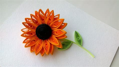 Quilling Flowers Tutorial 3d Quilling How To Make Quilling Sunflower