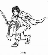 Lord Rings Coloring Frodo Pages Colouring Bilbo Baggins Hobbit Adult Sheets Ring Kids Gandalf Lotr Choose Board Back Earth Middle sketch template