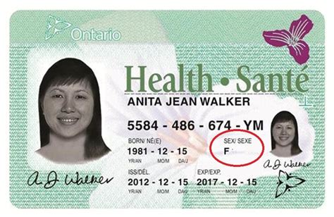 newsroom gender on health cards and driver s licences