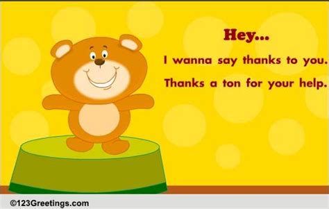 thanks a ton for your help free at work ecards greeting cards 123