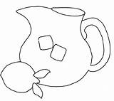 Jug Coloring sketch template