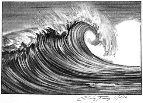 ocean wave sketch  craig tracy waves sketch canvas painting
