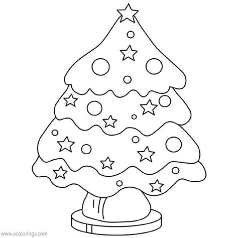 preschool christmas tree coloring pages xcoloringscom