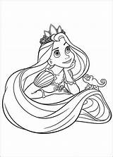 Rapunzel Coloring Tangled Pages Princess Easy Disney Printcolorcraft Dreaming Rider sketch template