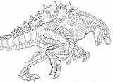 Godzilla Shin Millennium Mecha Gojira Sketch sketch template