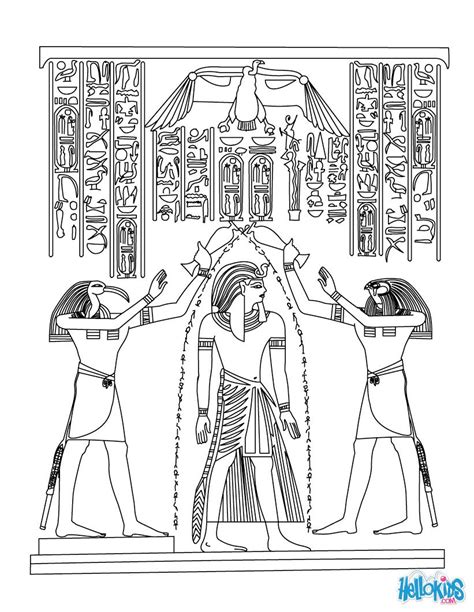 hieroglyph  papyrus coloring pages egyptian papyrus painting