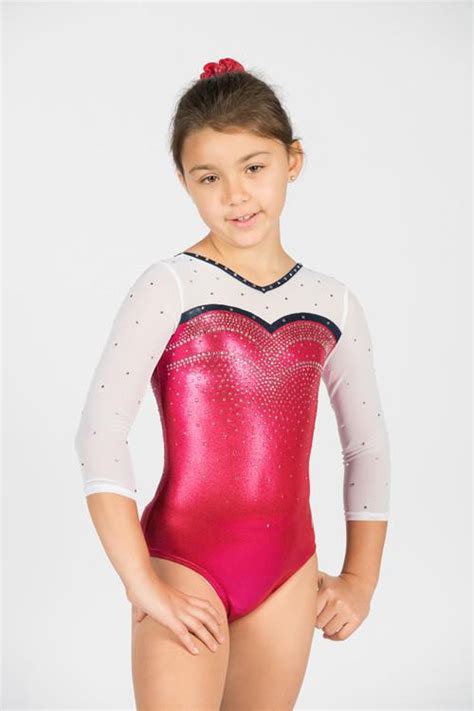 China Customized Sparkly 3 4 Sleeve Gymnastics Leotard Suppliers D3a