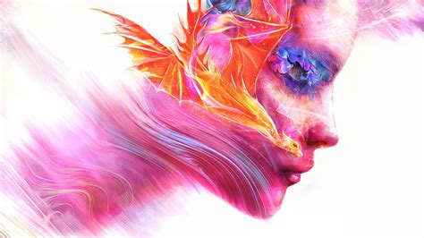 1920x1080 colorful women face artwork laptop full hd 1080p