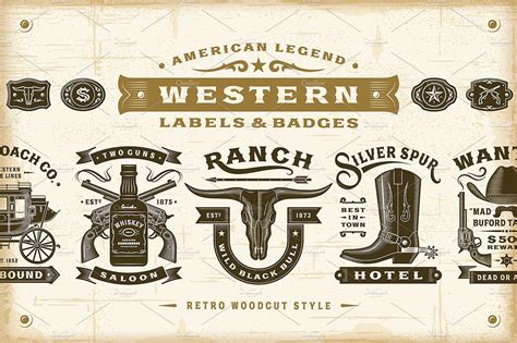 image result  vintage western labels vintage western westerns retro graphics